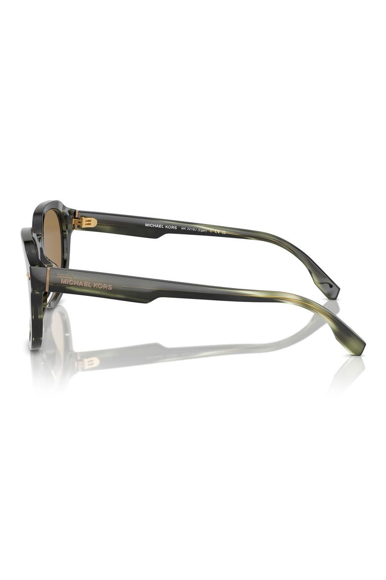 Eger 52mm Round Sunglasses, Alternate, color, OLIVE