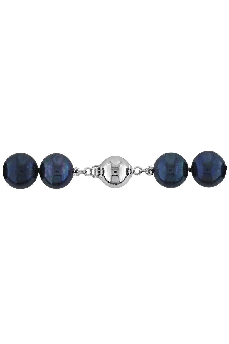 Cultured Pearl Stretch Bracelet, Alternate, color, BLACK