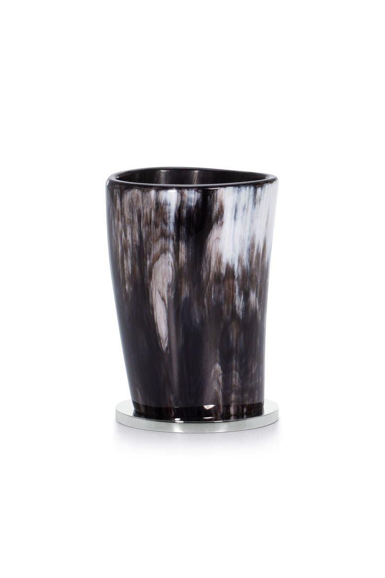 Tusk Dark Brush Holder - Nickel, Main, color, BLACK
