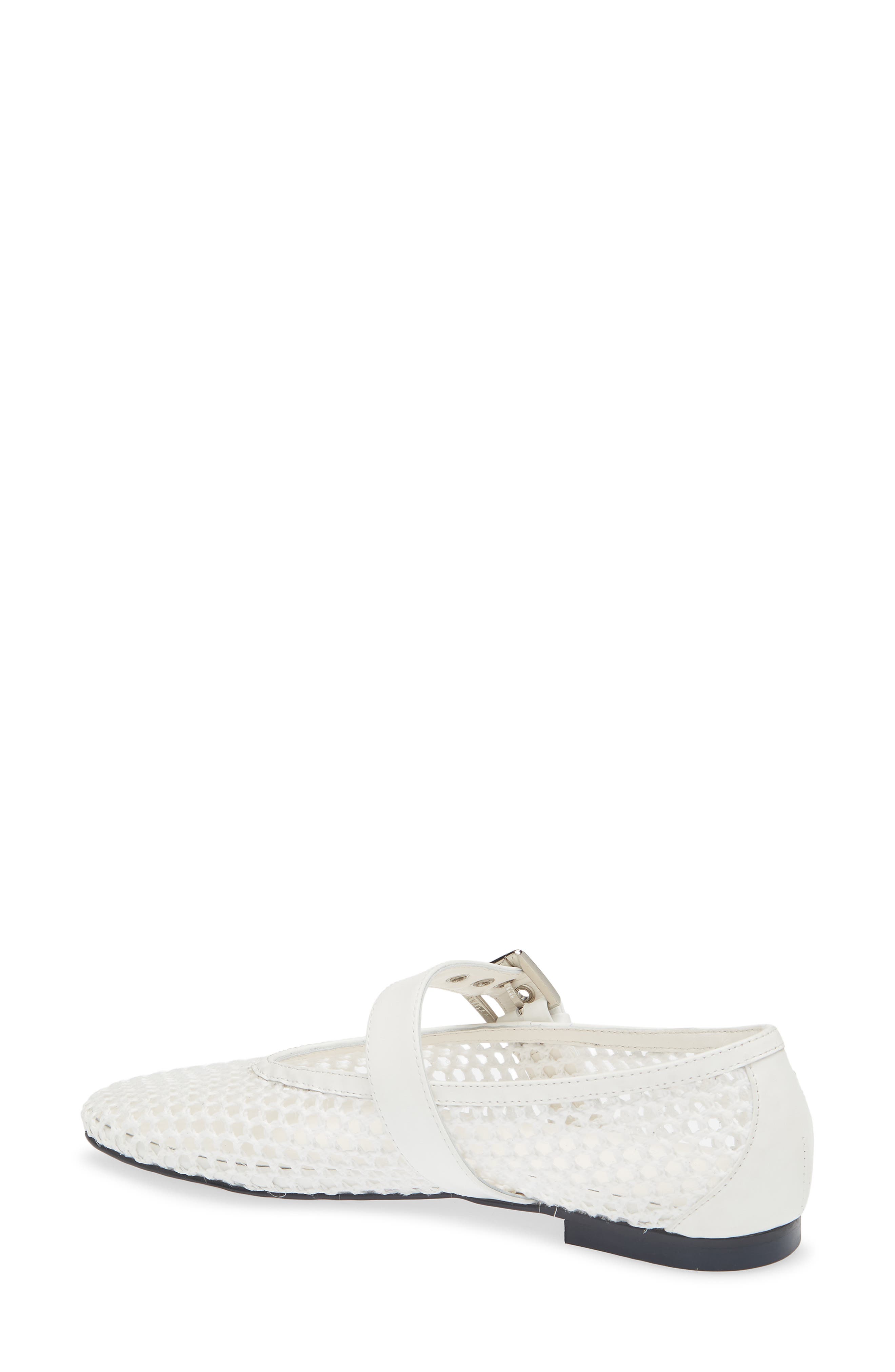 Carla Mary Jane Flat, Alternate, color, WHITE BRAID