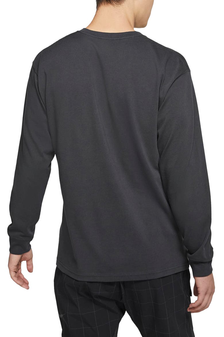 x Olivia Kim Peace Sign Long Sleeve Tee, Alternate, color, BLACK