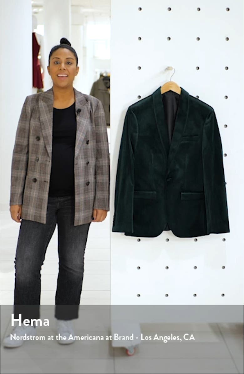 Velvet Skinny Suit Jacket, sales video thumbnail