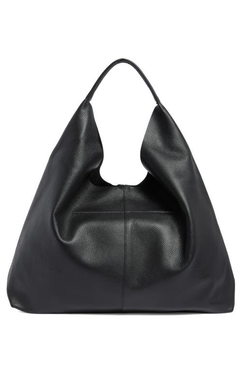 Kurt Geiger London Violet Leather Hobo Bag In Black