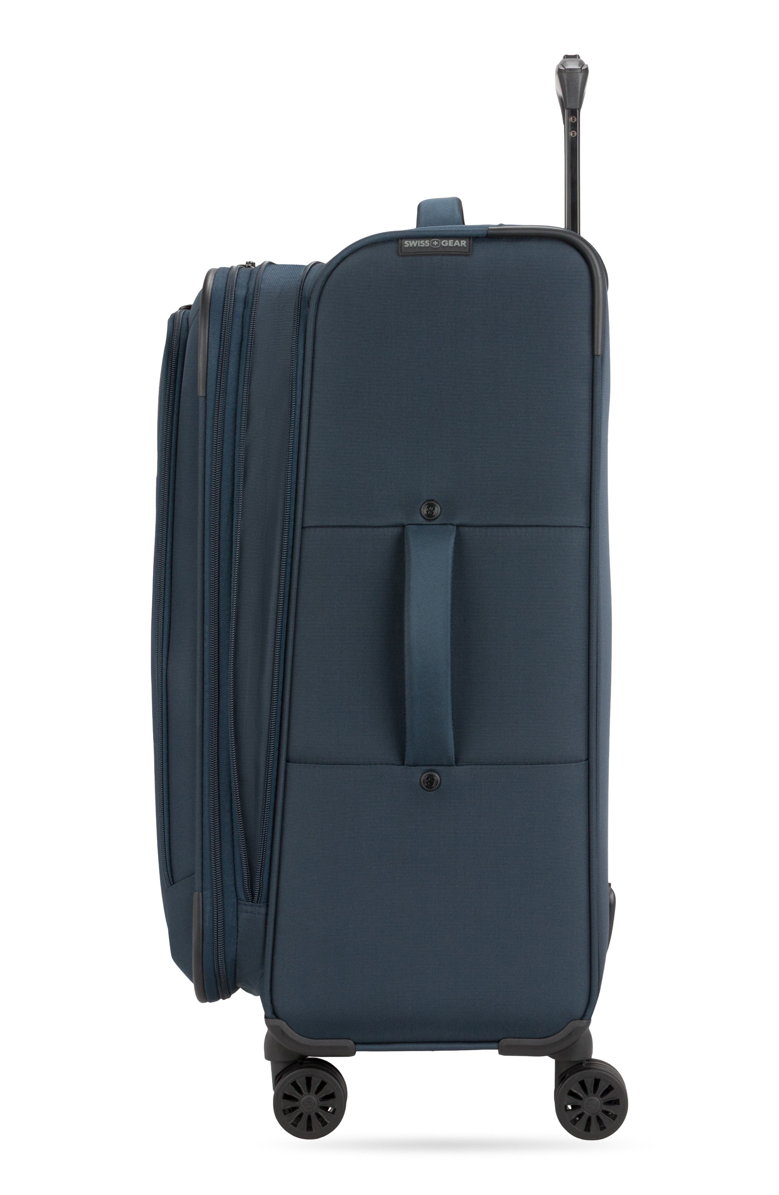 SWISSGEAR 24-Inch Softside Spinner Luggage, Alternate, color, Navy
