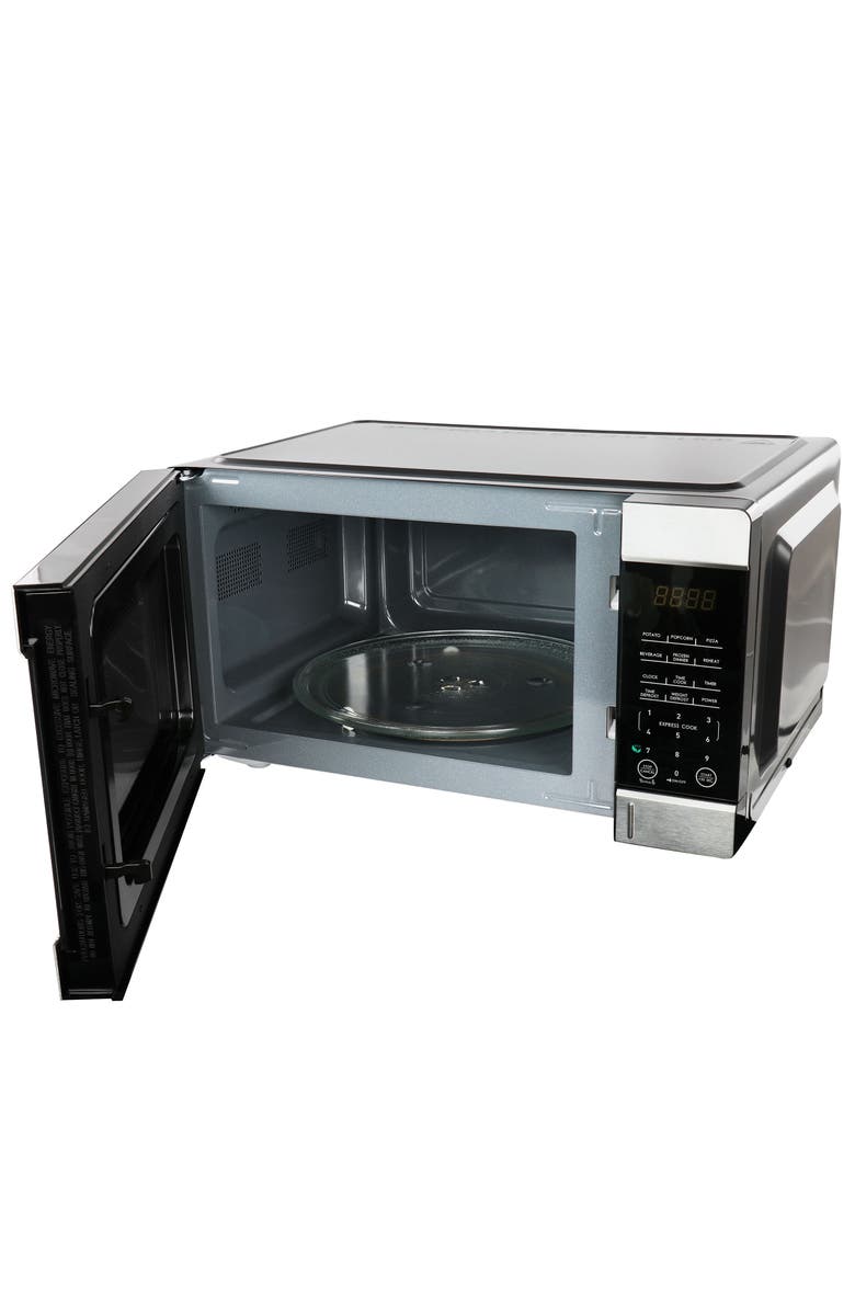 Galanz 0.9 cu ft 900W Countertop Microwave Oven in Black with One Touch Express Cooking, Alternate, color, Black