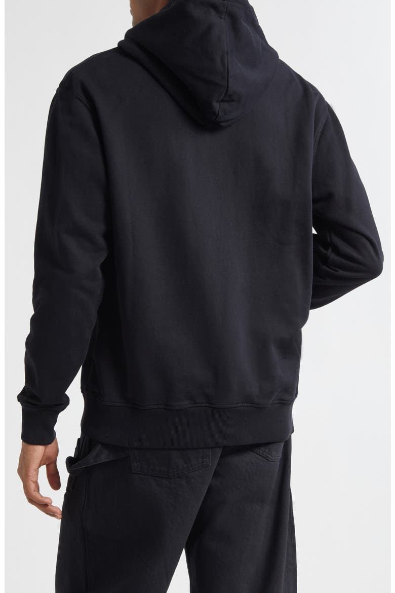 Logo Embroidered Hoodie, Alternate, color, BLACK