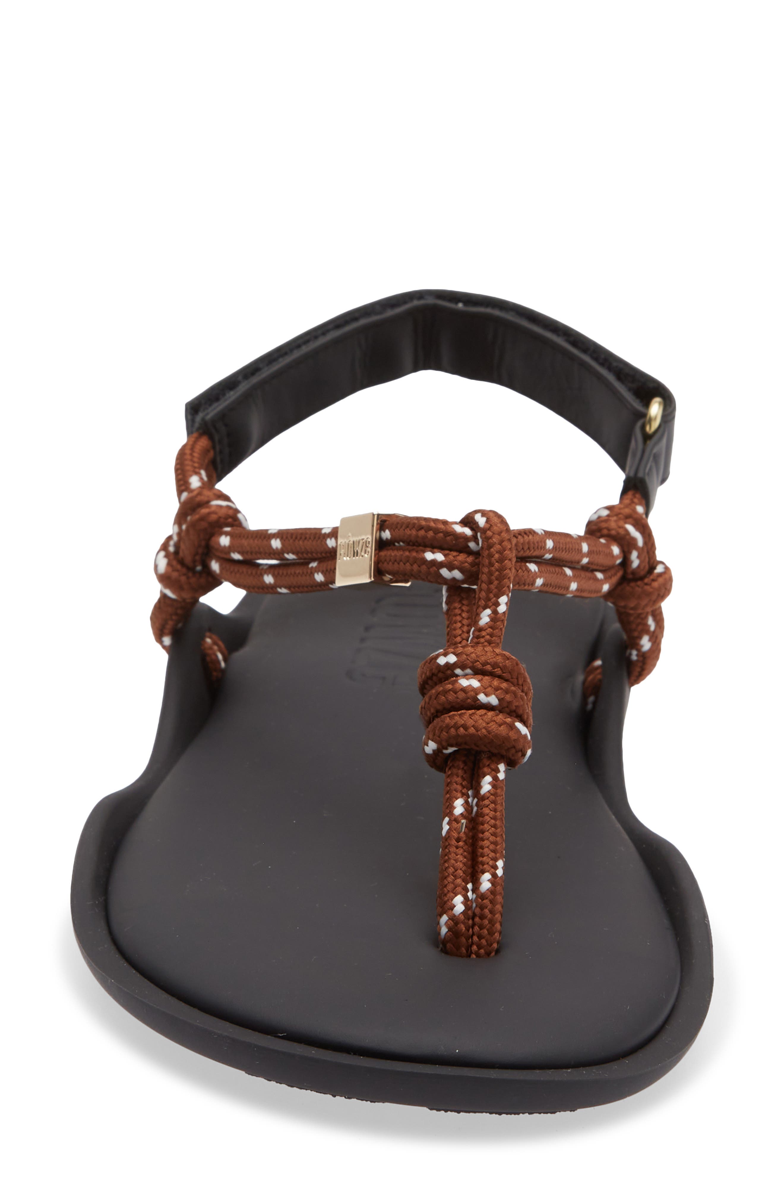 FLOWZE Cord Water Repellent Slingback Thong Sandal, Alternate, color, Brown