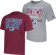 STARTER Men's Starter Burgundy/Heather Gray Colorado Avalanche Two-Pack T-Shirt Set