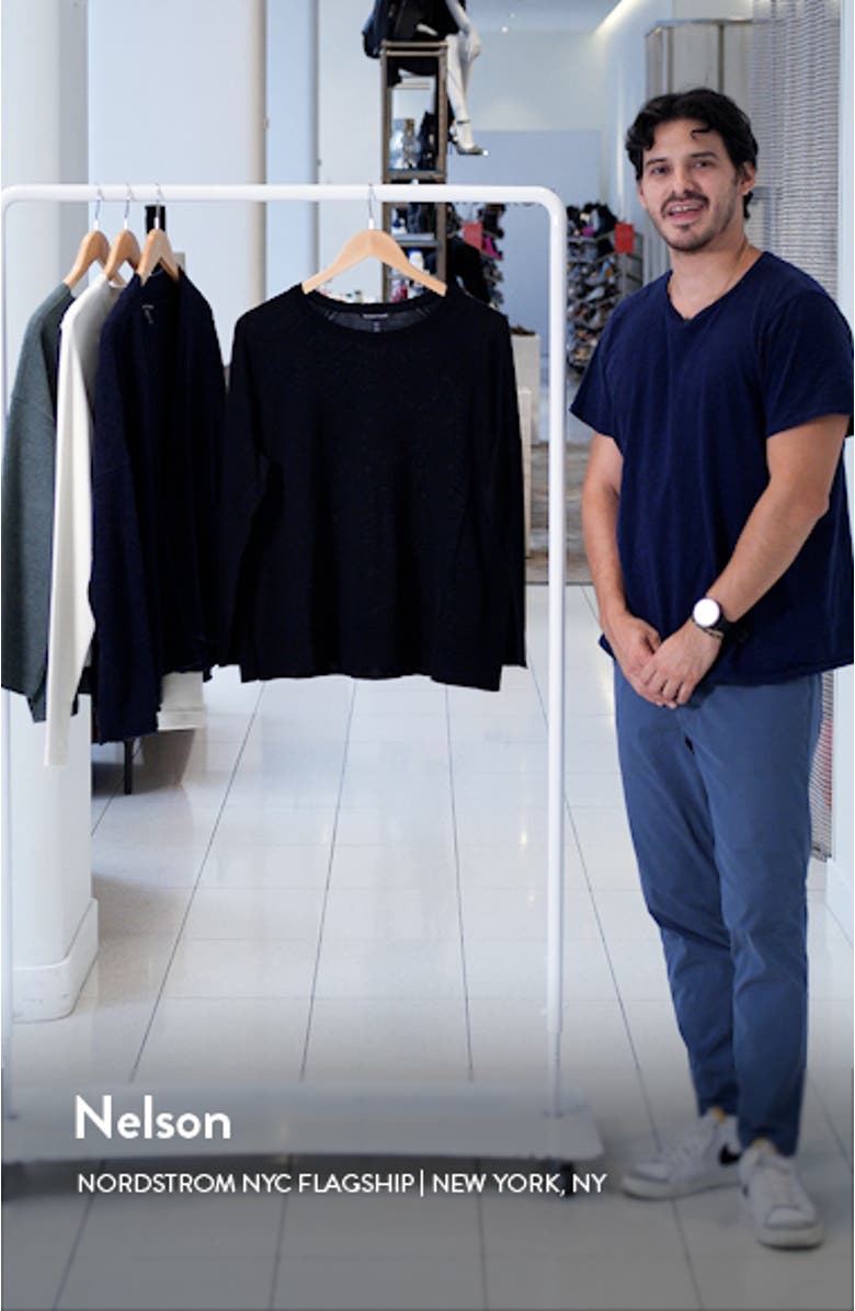 Raglan Sleeve Merino Wool Pullover, sales video thumbnail