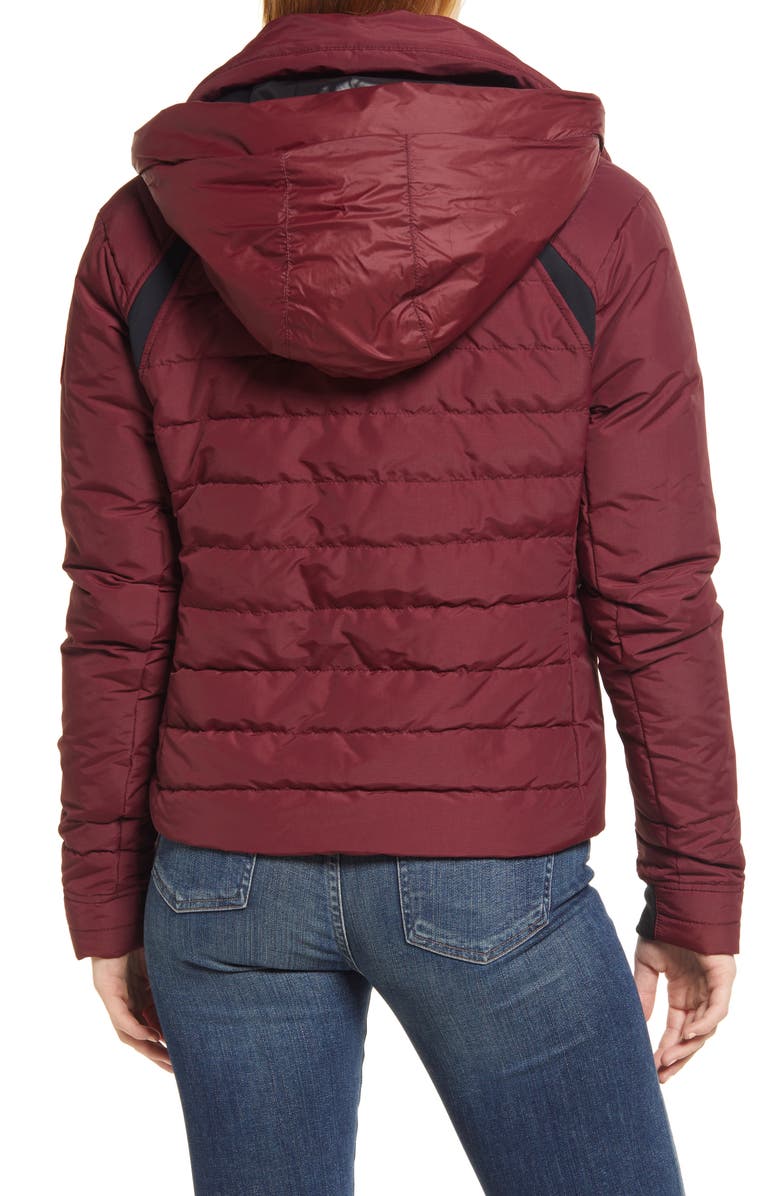 Canada Goose Hybridge<sup
®</sup
 Base Hooded 750 Fill Power Down Jacket, Alternate, color, Bordeaux - Bordeaux