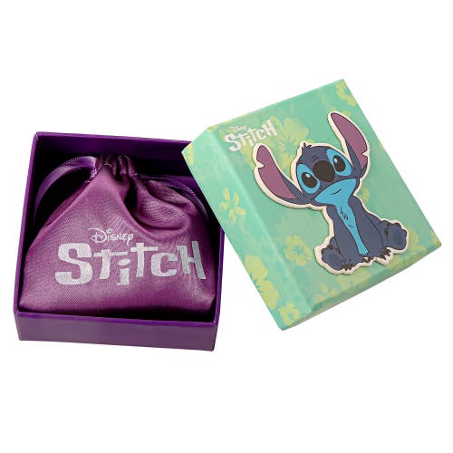 Disney Silver Plated Stitch Stud Earrings In Metallic