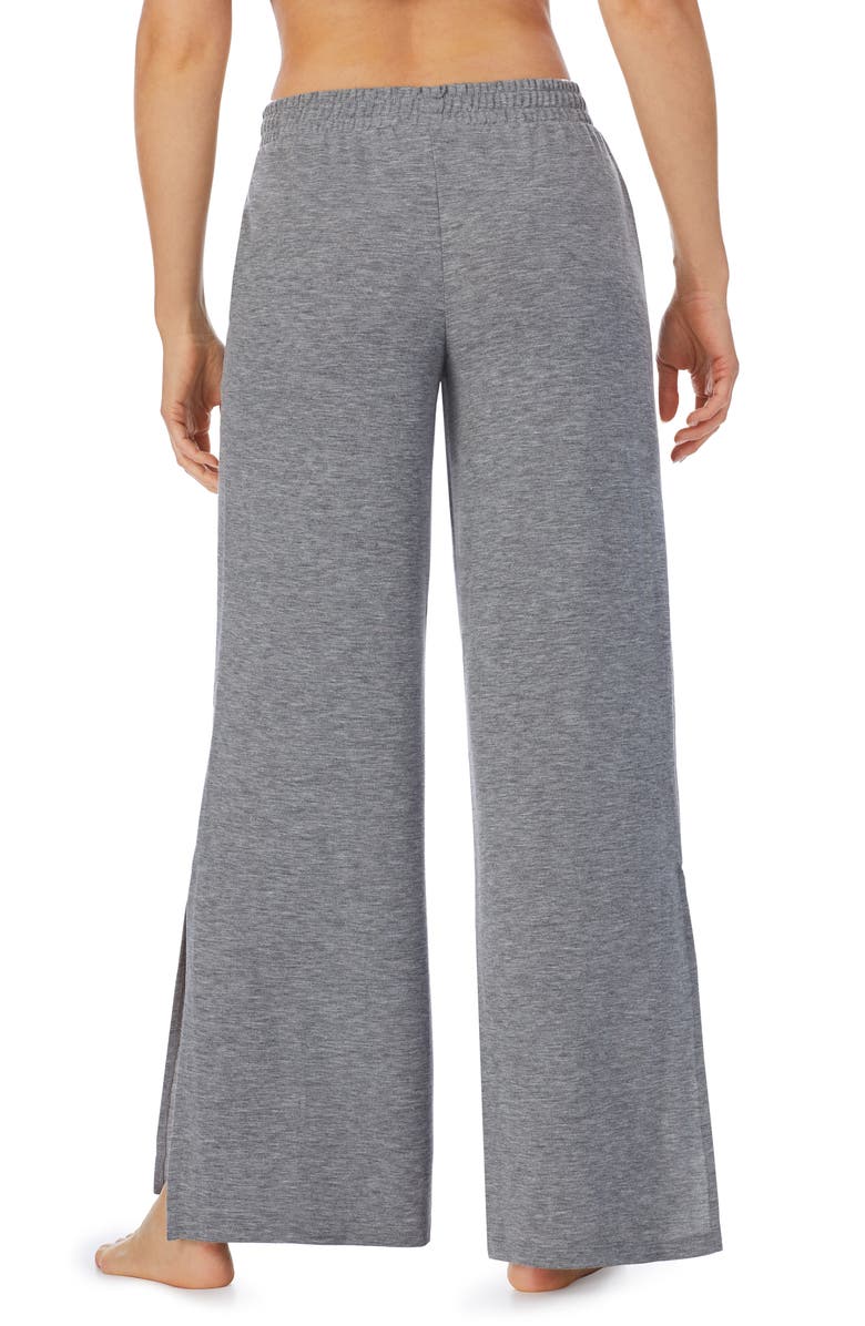 Refinery29 Side Slit Wide Leg Jersey Pajama Pants, Alternate, color, 