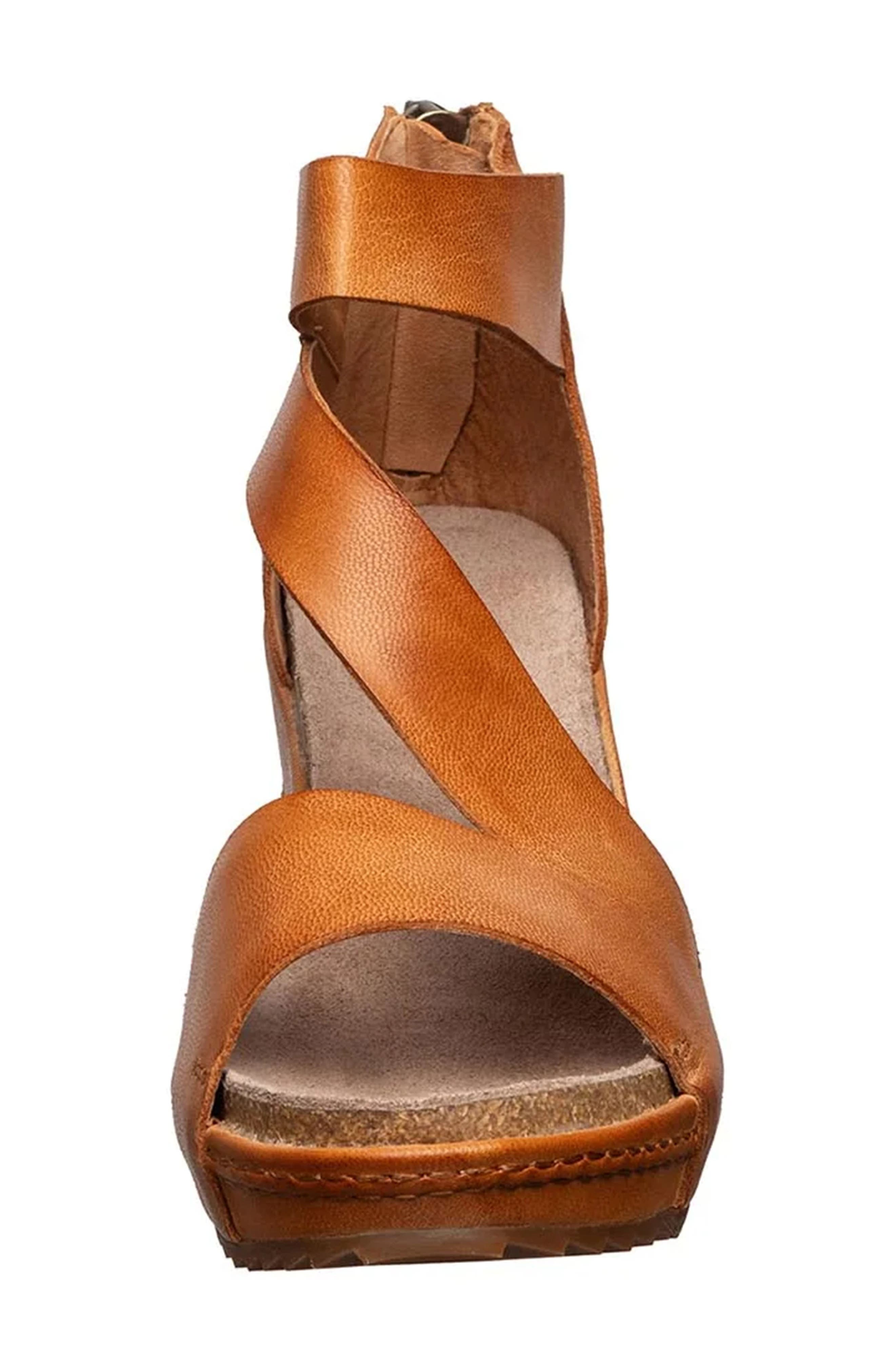 Davi Platform Wedge Sandal, Alternate, color, TAN
