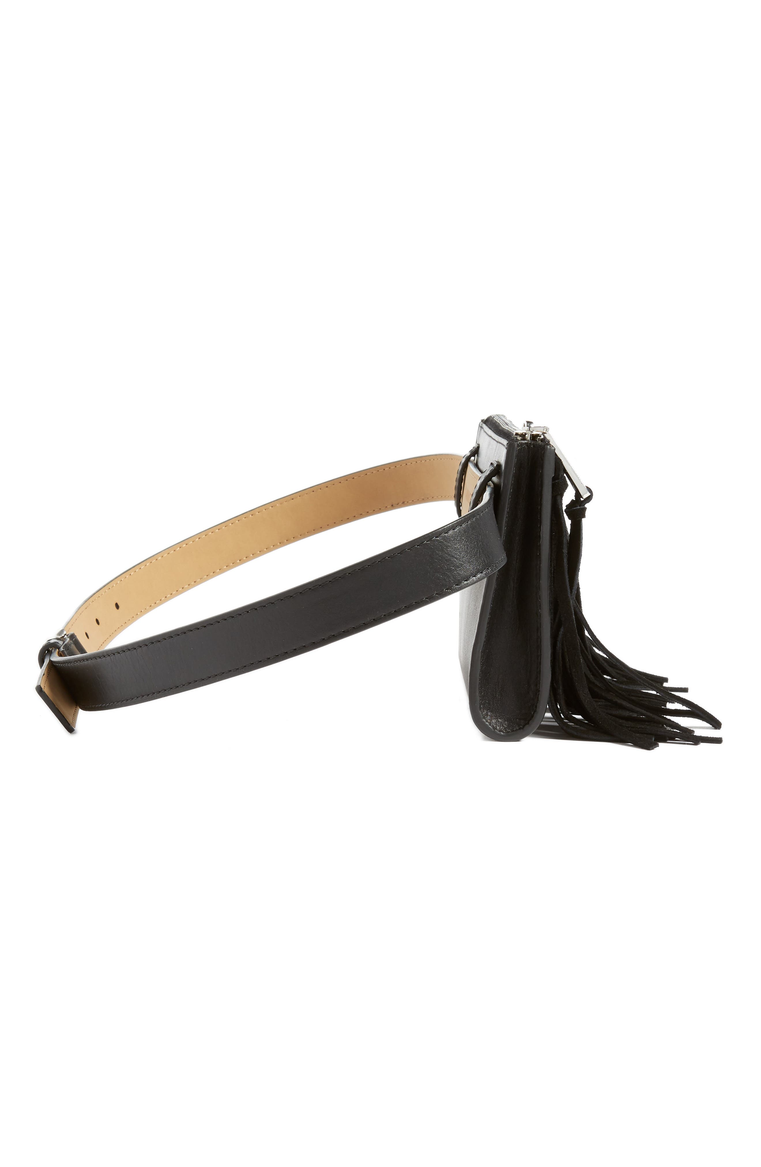 Rebecca Minkoff Fringe Belt Bag, Alternate, color, 
