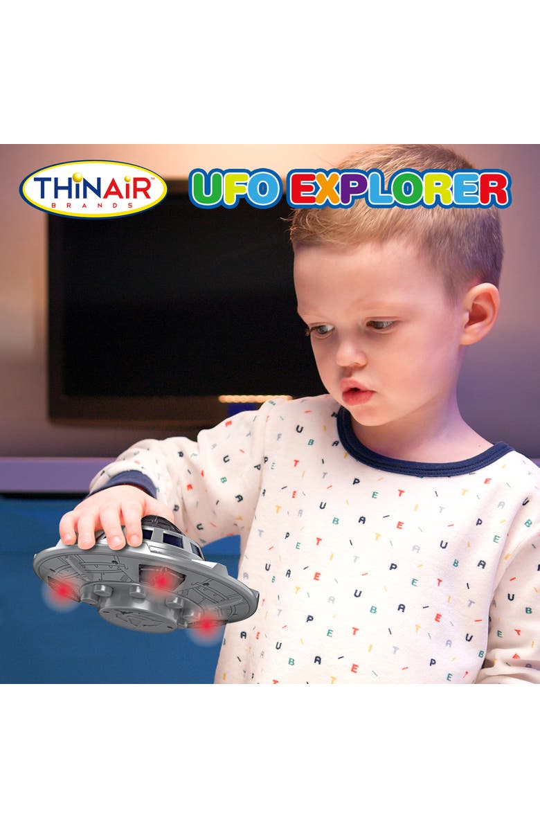 Playful Minds Ufo Explorer Lights and Sounds Space Toy Set, Alternate, color, Multicolored