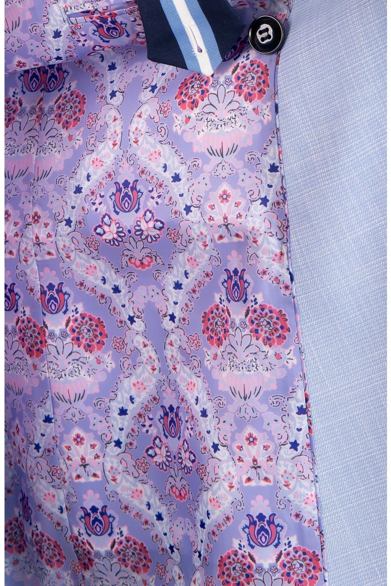 Textured Slub Double Breasted Sport Coat, Alternate, color, LIGHT BLUE