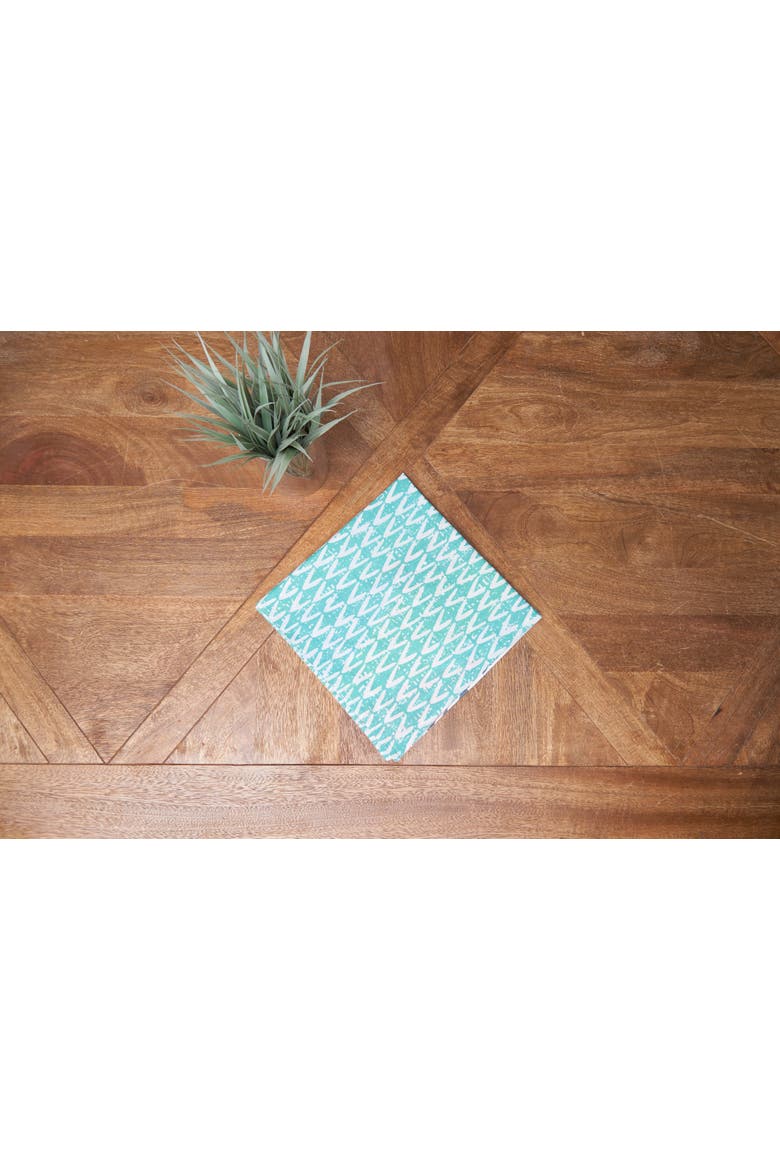 Surfside Sound Cotton Napkins Set of 6 - Nautical Beach, Alternate, color, Blue