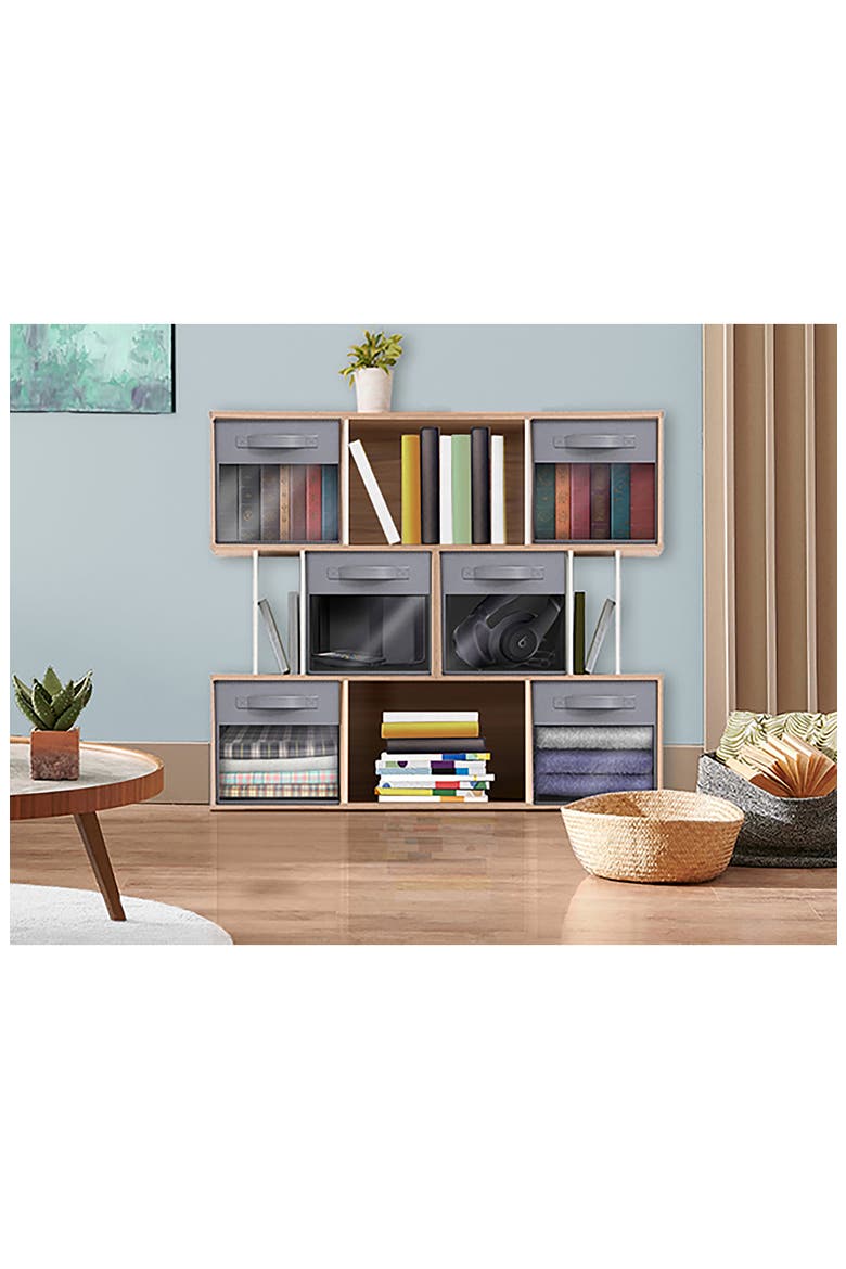 6-Pack Window Storage Cubes, Alternate, color, GRAY