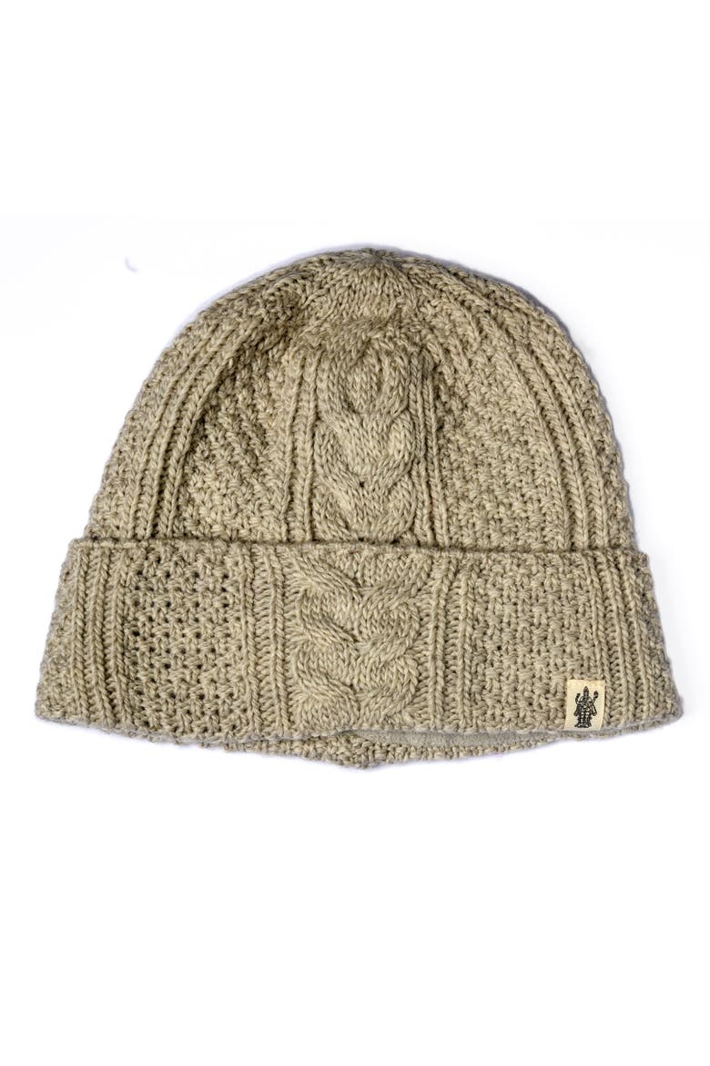 Hand Knit Inter hat, Alternate, color, Tweed