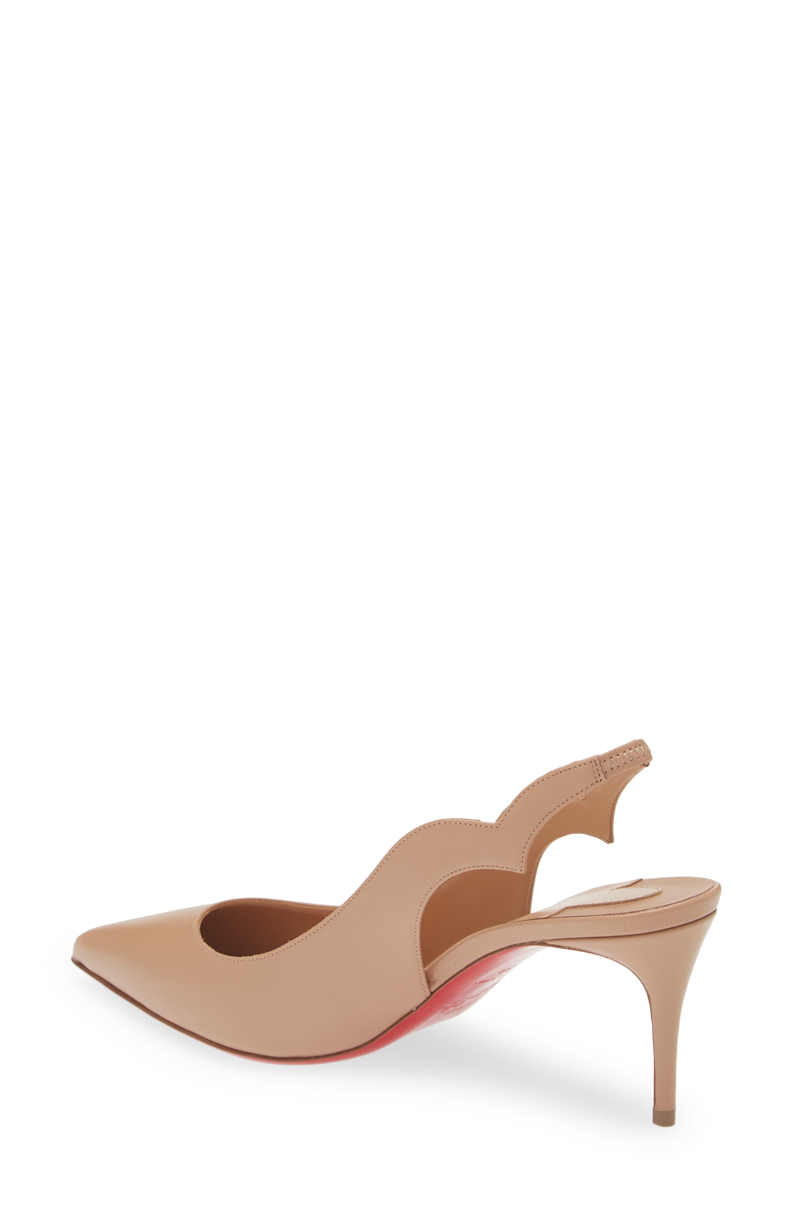 Hot Chick Pointed Toe Slingback Pump, Alternate, color, BEIGE