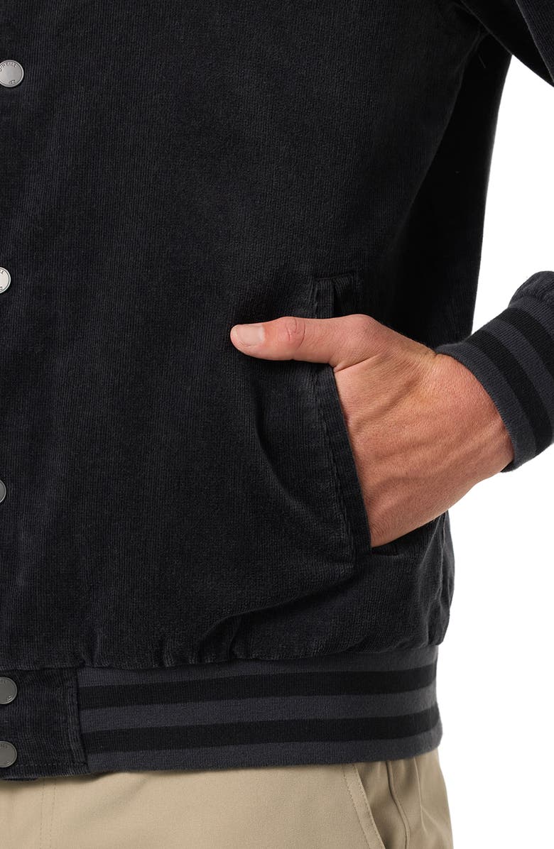 O'Neill Cowell Stretch Corduroy Varsity Jacket, Alternate, color, Phantom