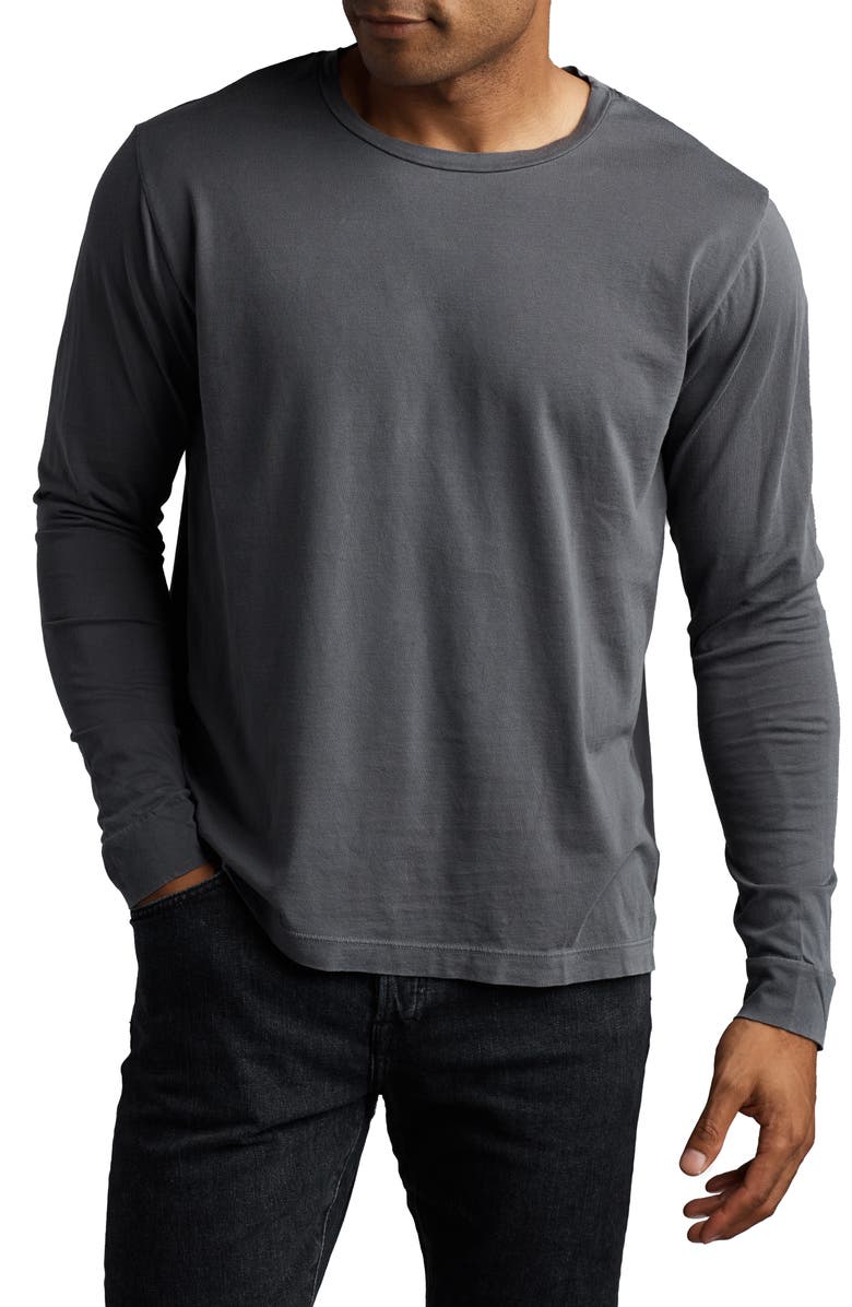Rowan Asher Standard Long Sleeve Cotton T-Shirt, Main, color, 