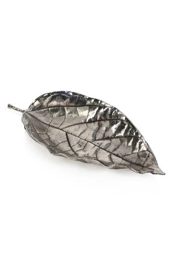 Zodax Osage 6-piece Leaf Display Trays In Silver