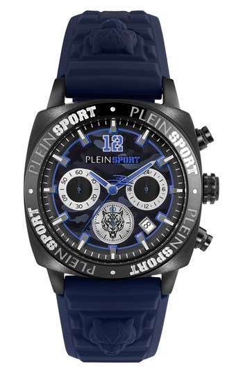Philipp Plein Sport Wildcat Silicone Strap Watch, 40mm In Blue
