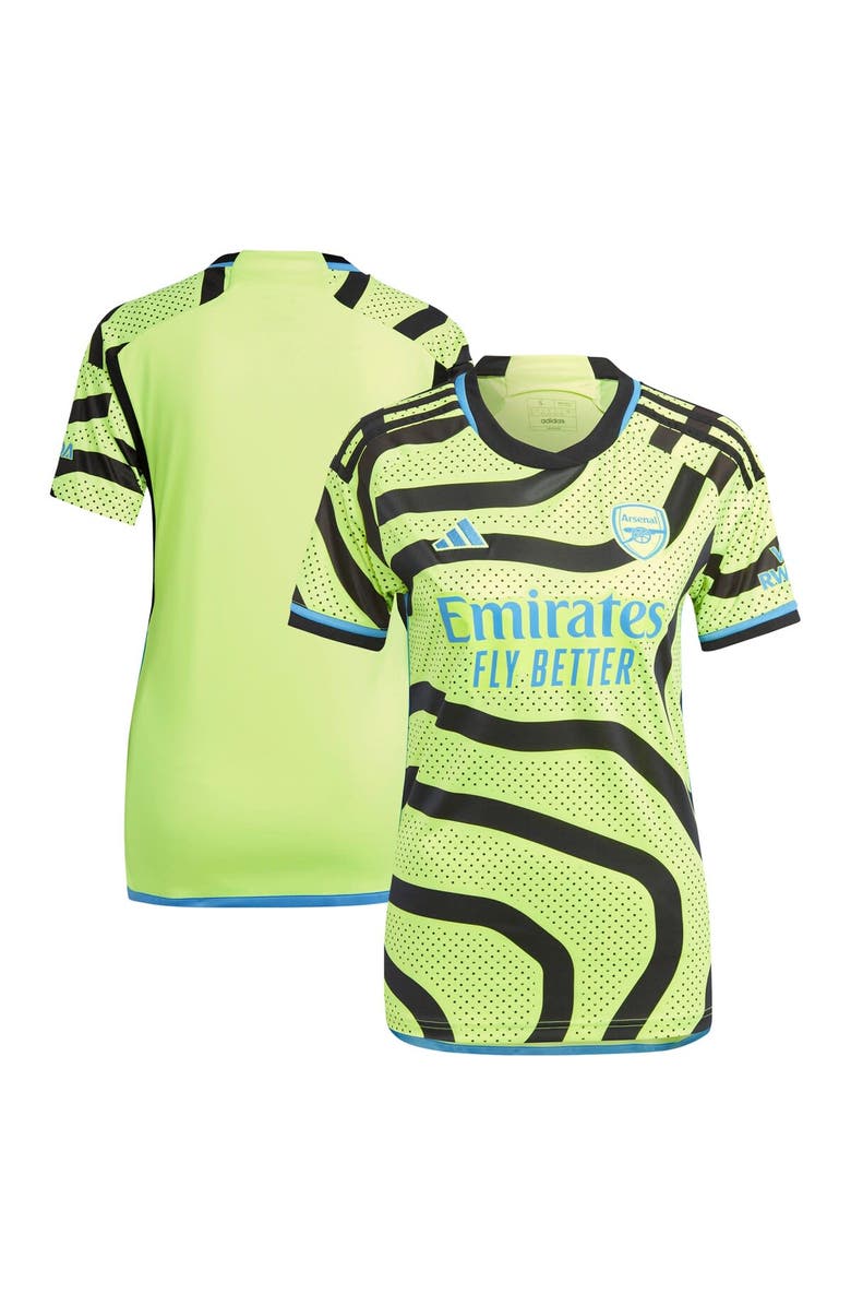 adidas Women's adidas Yellow Arsenal 2023/24 Away Replica Jersey, Main, color,