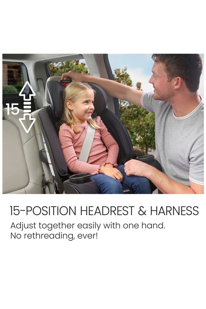 One4Life® ClickTight® All-in-One Car Seat & Booster Combo, Alternate, color, COOL FLOW CARBON