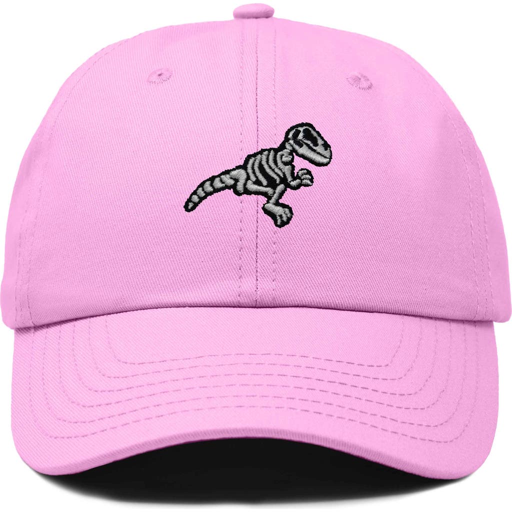 Dalix Fossil Embroidered Outdoor Hat In Light Pink