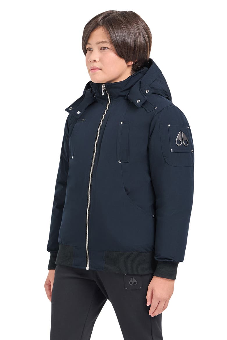 Kids' 600 Fill Power Down Bomber Jacket, Alternate, color, NAVY - 833