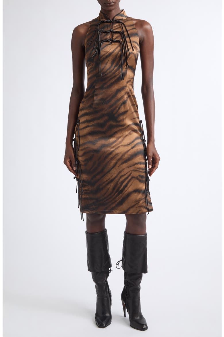 Meredith Tiger Dress, Main, color, TIGER