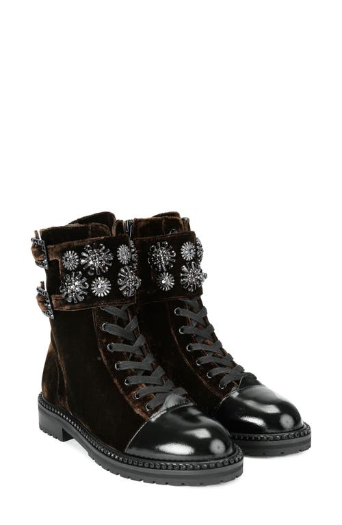 Kurt Geiger London Stoop Combat Boot In Brown