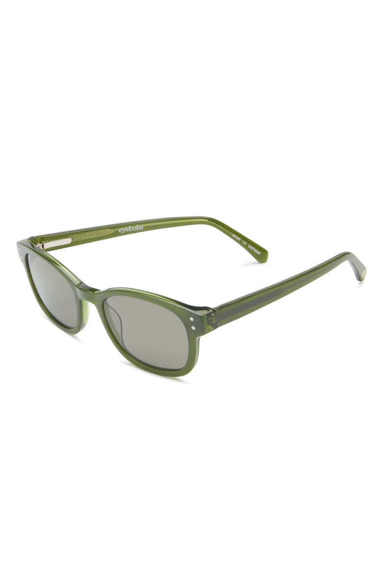 eyebobs Biff 52mm Square Reading Glasses, Alternate, color, Olive Green / Polarized Grey