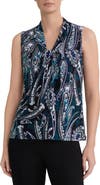 KASPER Knot Front Sleeveless Top