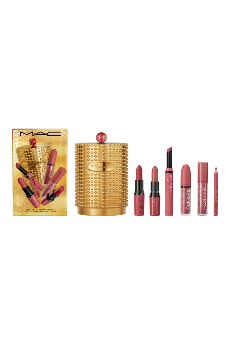 MAC Cosmetics Stay Curious Party Crew Vault Lipstick, Lip Gloss +