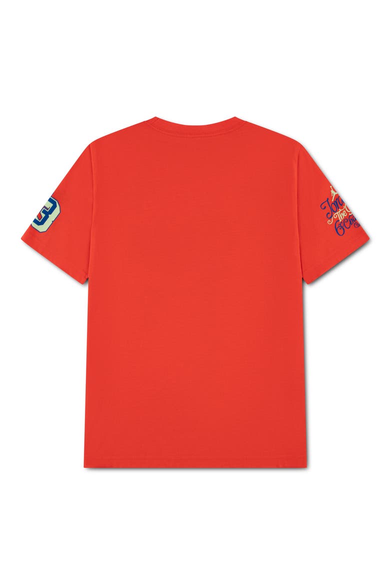 Kids' Sports Club Short Sleeve T-Shirt, Alternate, color, INFRARED