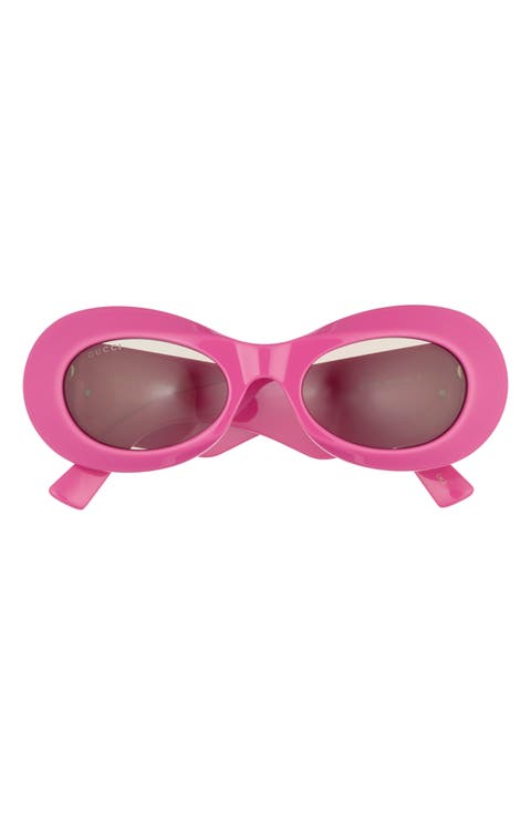 51mm Oval Sunglasses