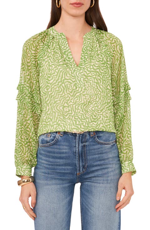 Abstract Floral Top