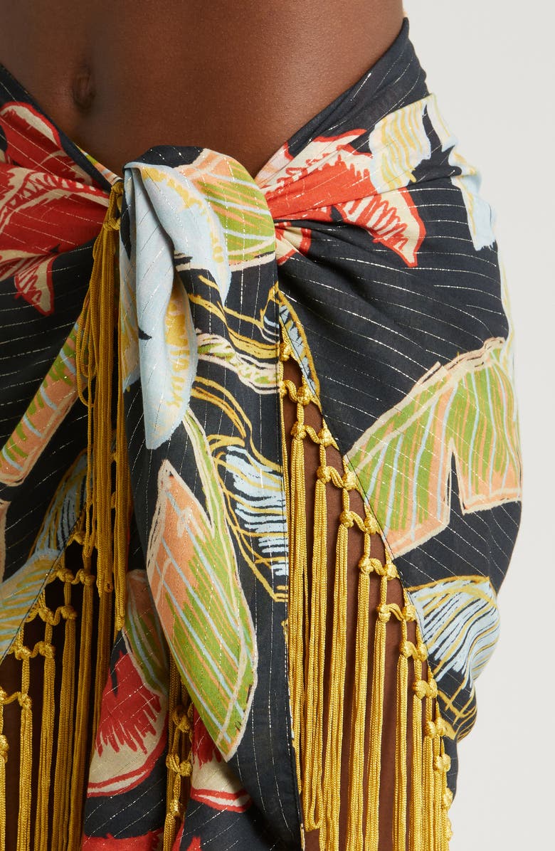 FARM Rio Coconut Night Cover-Up Skirt, Alternate, color, 