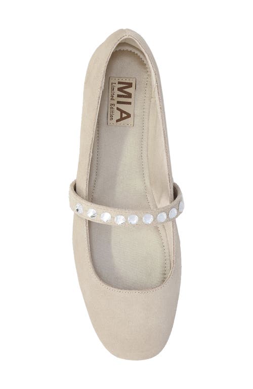 Shop Mia Limited Edition Karolin Mary Jane Flat In Sand