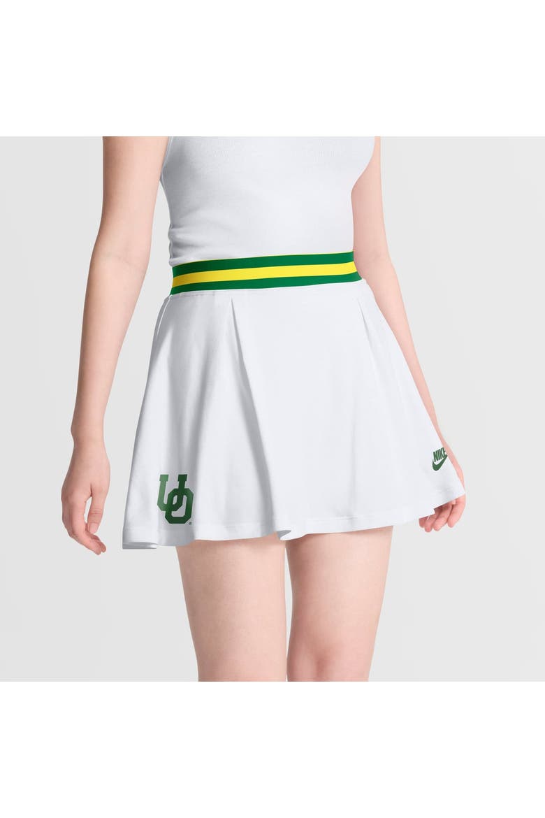 Women's Nike White Oregon Ducks Legacy Heritage Dri-FIT Skort, Main, color, White