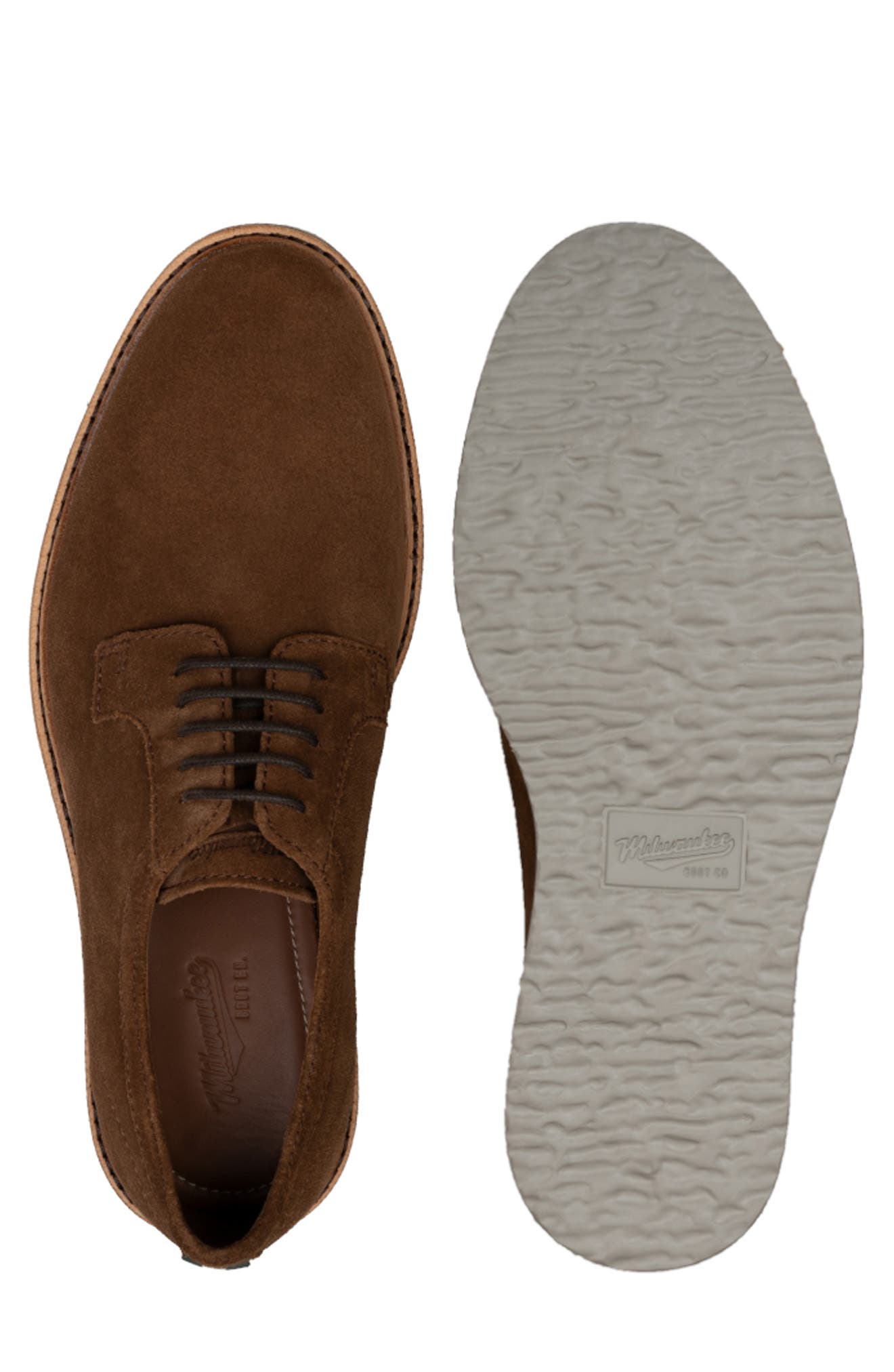 Sanford Leather Plain Toe Derby, Alternate, color, GAUCHO