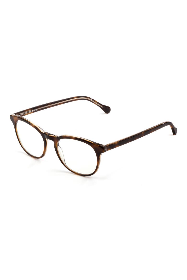 Roebling 49mm Round Blue Light Glasses, Alternate, color, SAZERAC CRYSTAL/ CLEAR