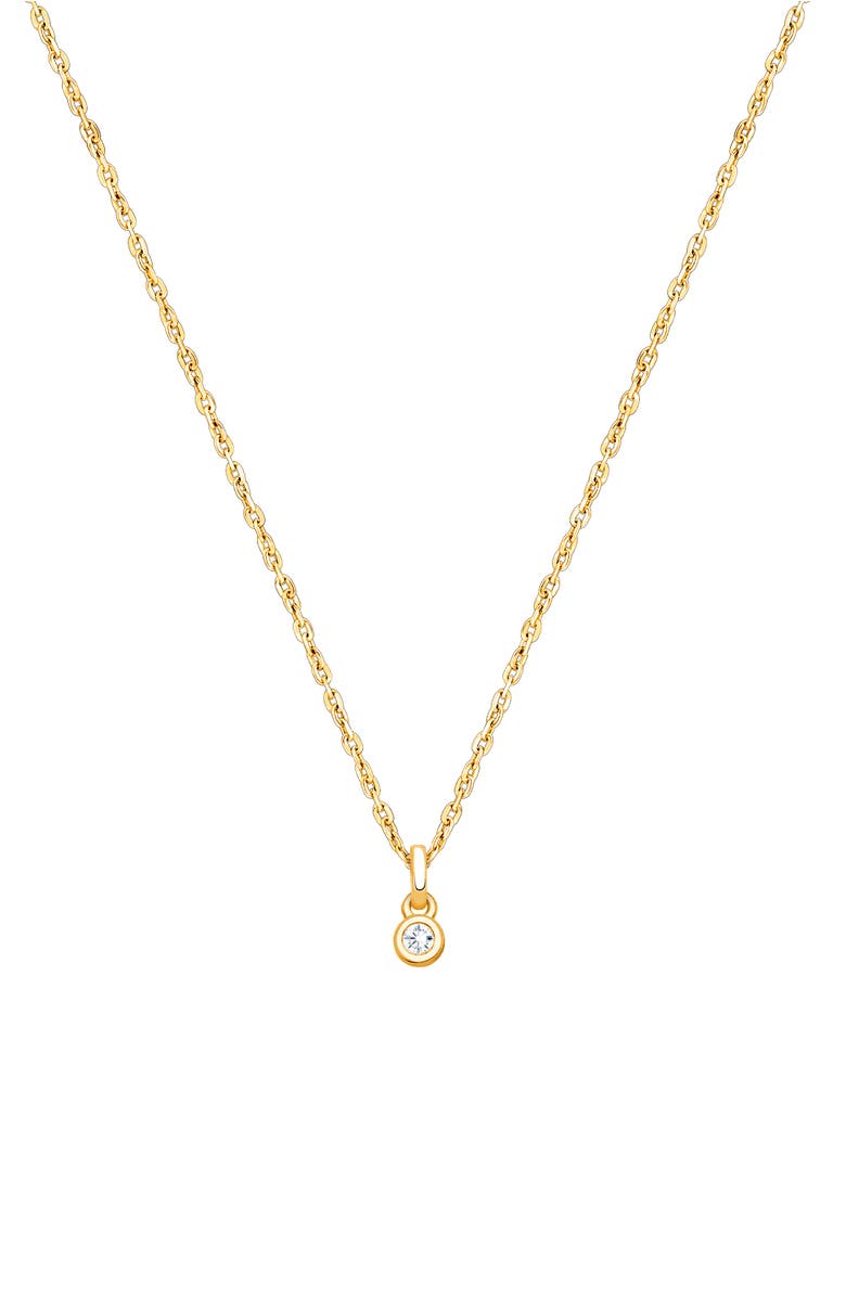 Tiny Blessings 14K Gold My 1st Diamond Necklace, Main, color, 14K Yellow Gold