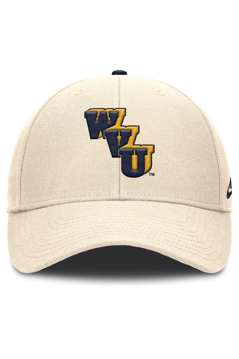 Men's Nike Natural West Virginia Mountaineers Rise Legacy Adjustable Hat, Alternate, color, Natural