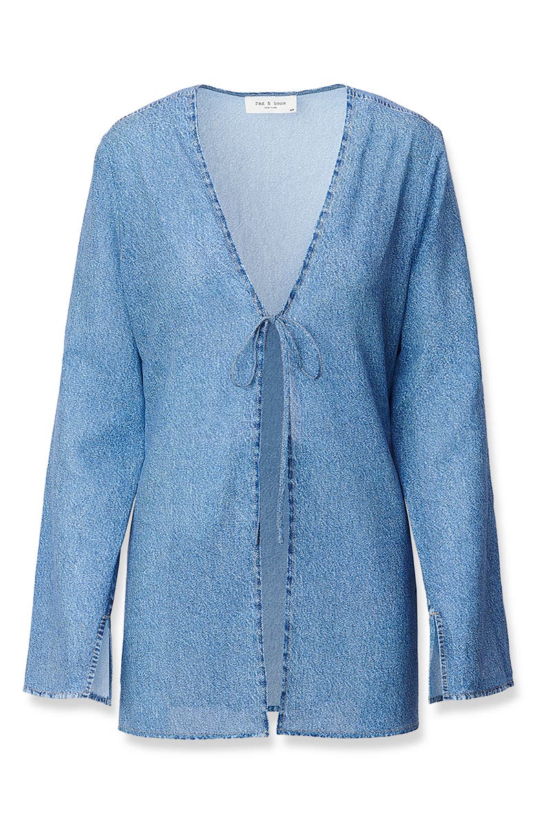 rag & bone rb Miramar Crinkle Cover-Up Top, Alternate, color,