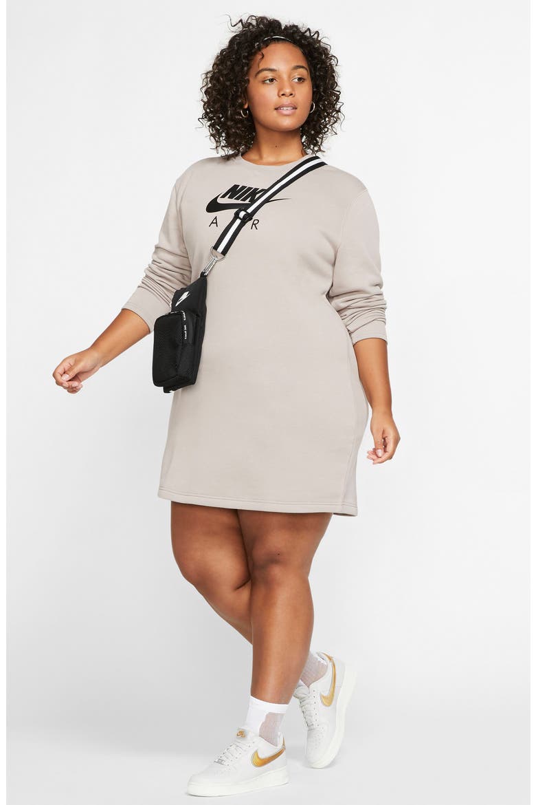 Sportswear Air Fleece Dress, Alternate, color, PUMICE