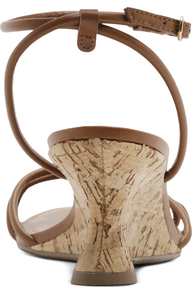 Arezzo Thara Ankle Strap Wedge Sandal, Alternate, color, Soul Natural